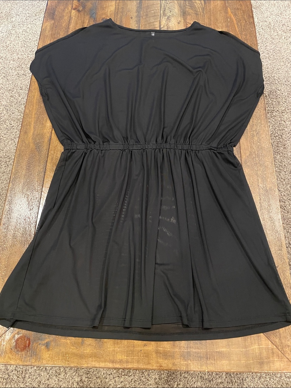 torrid Black Cinch-Waist Swim Coverup D54